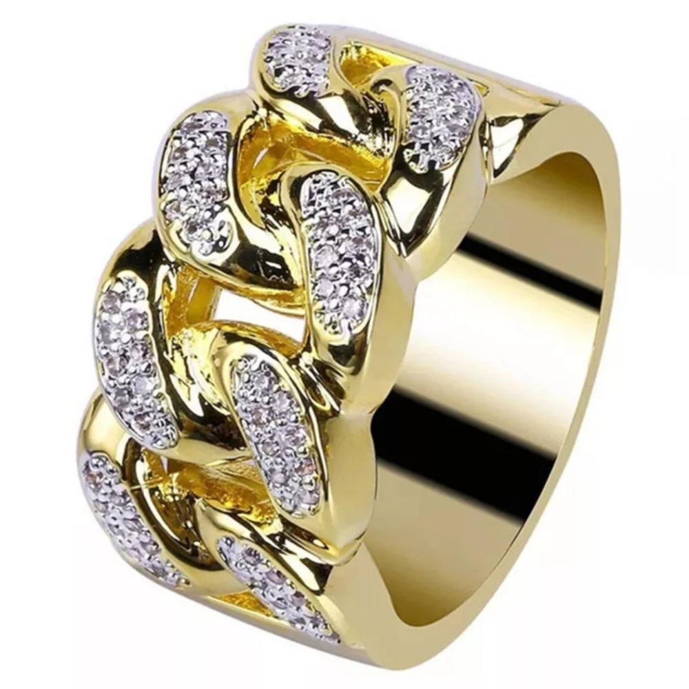 18K Gold Filled Promise Band For Men